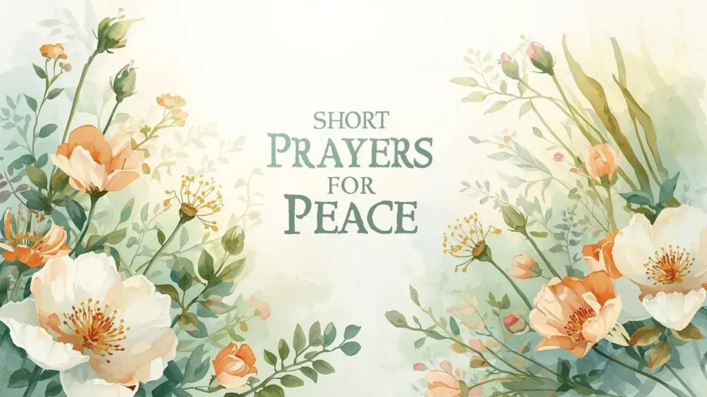 Short Prayers for Peace