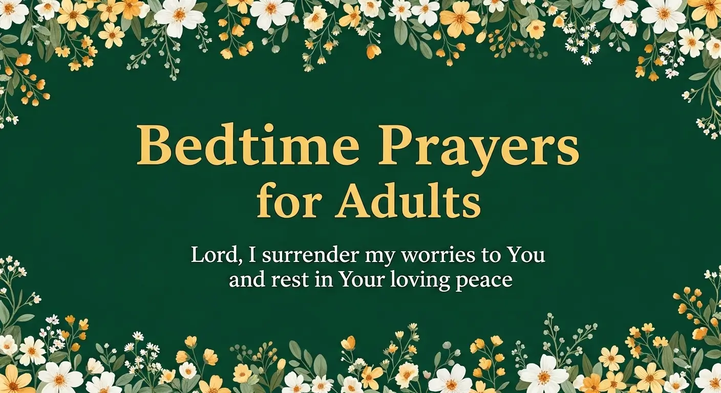 Bedtime Prayers for Adults