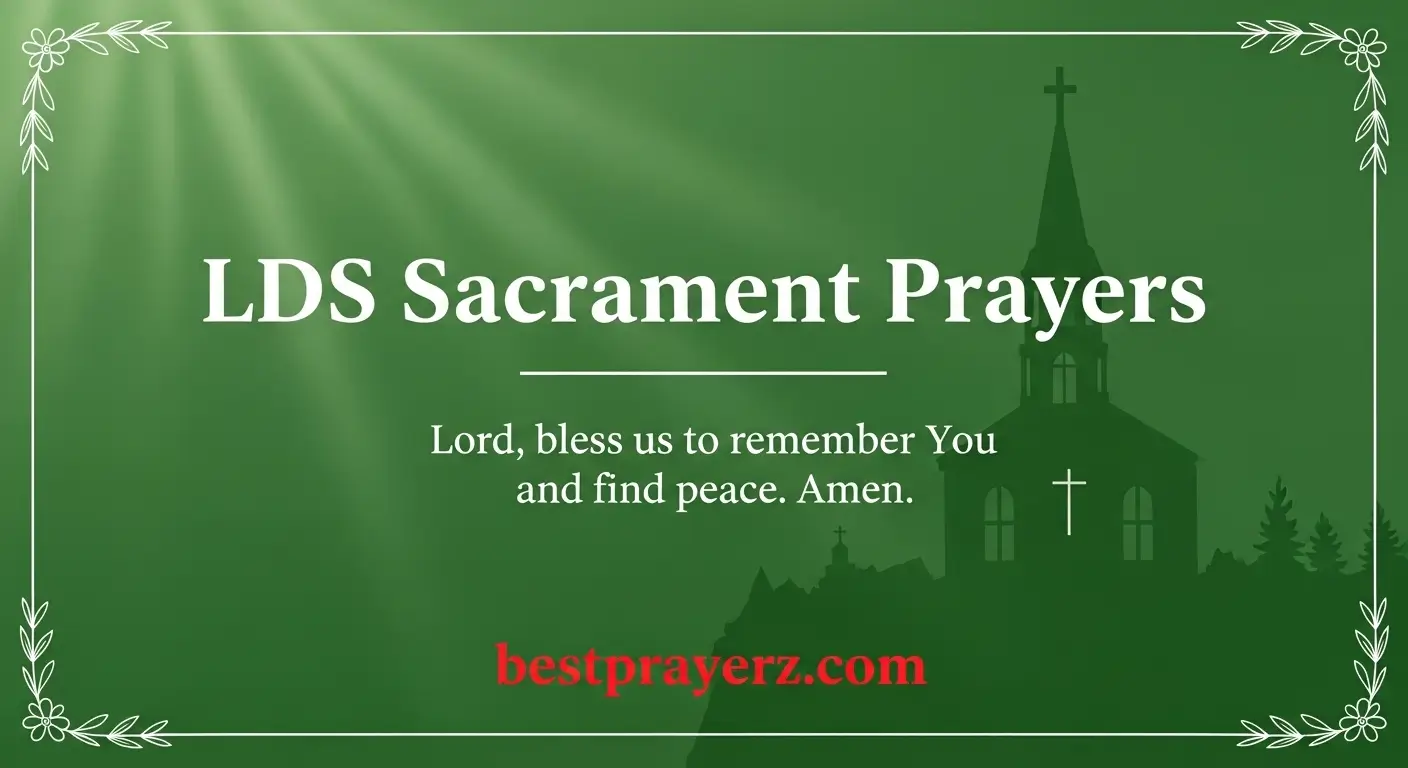 LDS Sacrament Prayers