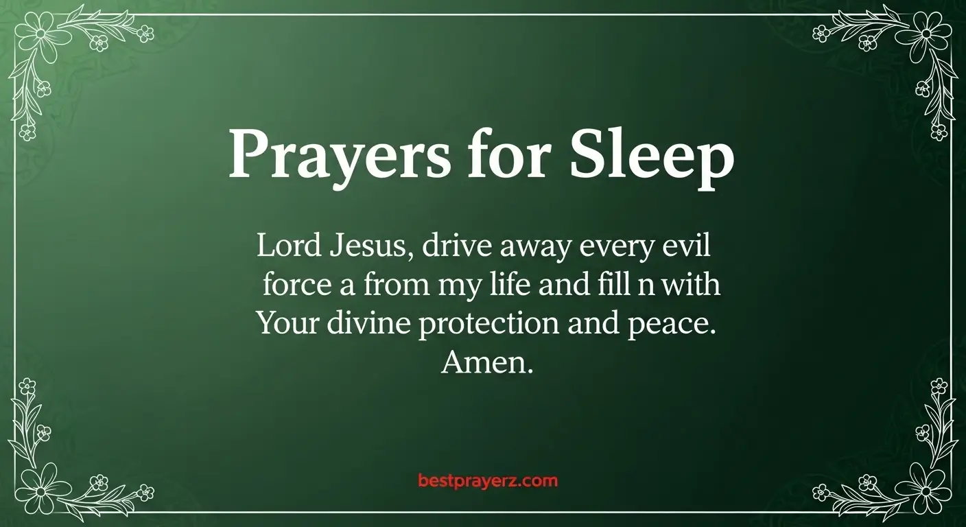 Prayers for Sleep
