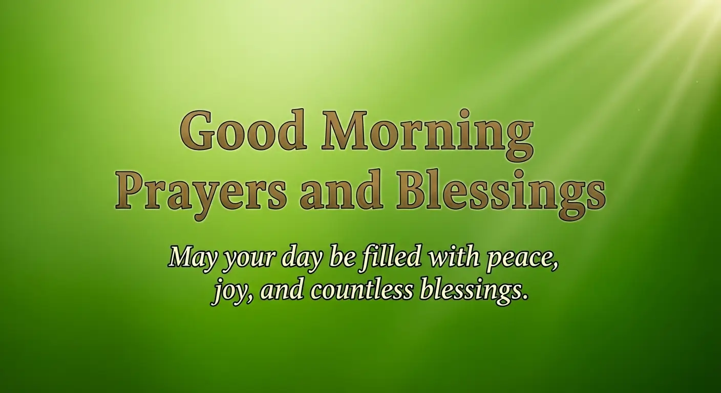 Good Morning Prayers and Blessings