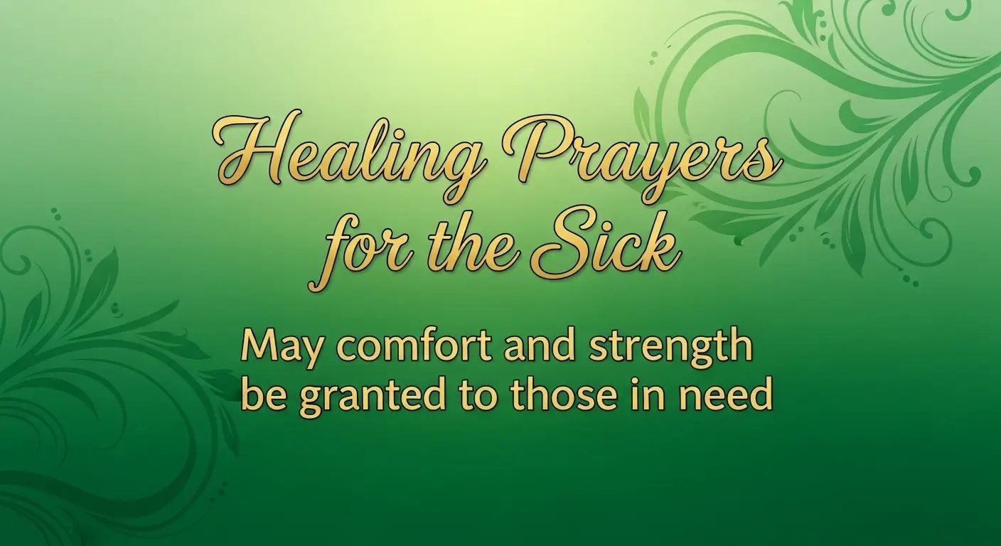 Healing Prayers for the Sick