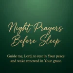 Night Prayers Before Sleep