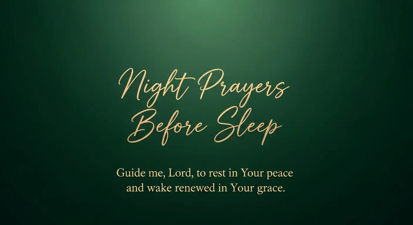 Night Prayers Before Sleep