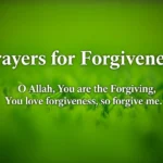 Prayers for Forgiveness