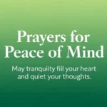 Prayers for Peace of Mind