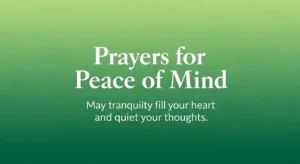 Prayers for Peace of Mind