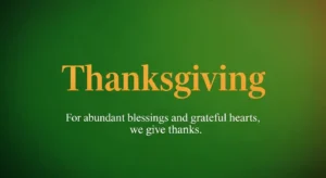 Prayers of Thanksgiving