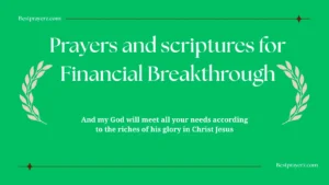 Prayers and Scriptures for Financial Breakthrough