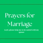 Prayers for Marriage