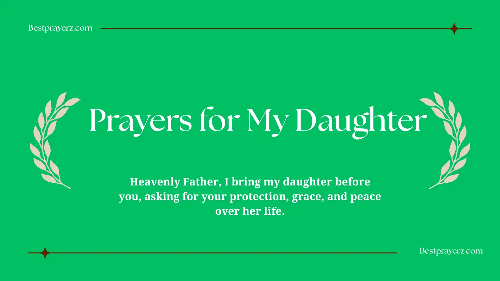 Prayers for My Daughter