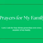 Prayers for My Family