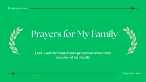 Prayers for My Family