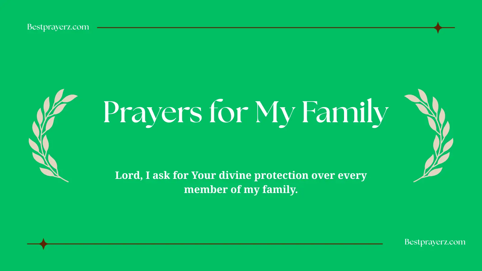 Prayers for My Family