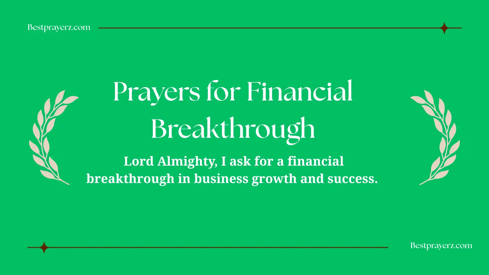 Prayers for Financial Breakthrough